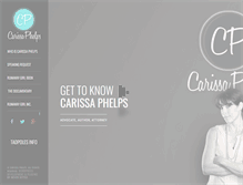 Tablet Screenshot of carissaphelps.com